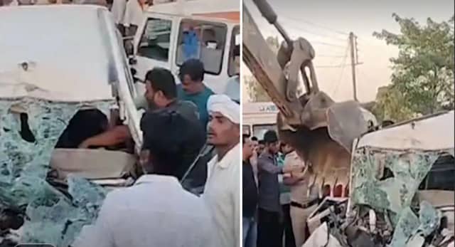 ट्रक ने बोलेरो और बाइक को मारी टक्कर, 4 लोगों की मौत