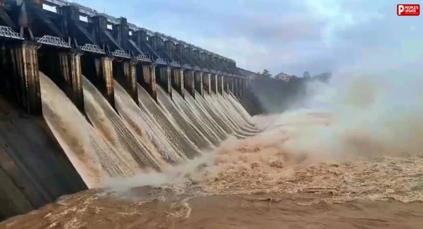 जबलपुर: बरगी डैम के 5 गेट खोले गए, 760 क्यूमेक पानी छोड़ा गया 
