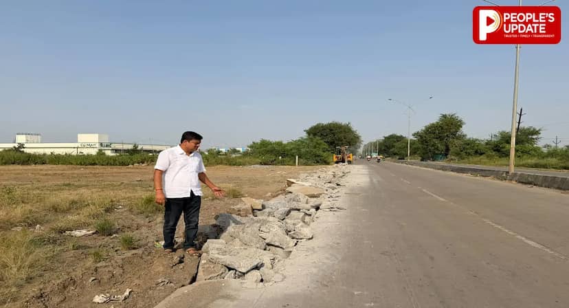 सीहोर में सीवेज लाइन के लिए सड़क खोदने पर कांग्रेस का विरोध, कहा-जनता के पैसों की हो रही बर्बादी