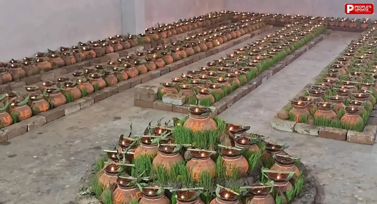उमरेठ के श्री नगर शक्ति पीठ मंदिर में स्थापित हुए 551 मनोकामना कलश, 200 साल पुराना है इतिहास