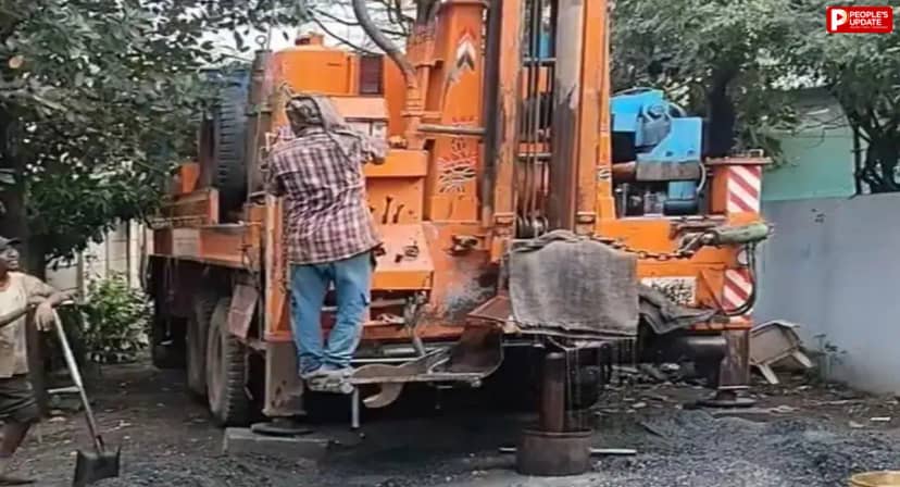 सीहोर में सड़क पर अवैध बोरिंग कराने पर नगर पालिका का एक्शन, मकान मालिक पर ₹10 हजार जुर्माना