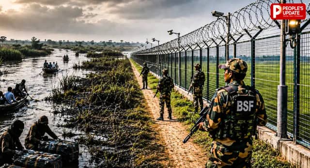 नदियों और दलदलों के बीच घुसपैठ-तस्करी पर कड़ी नजर