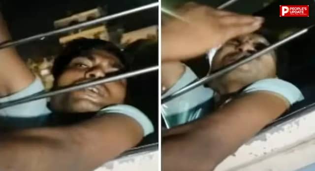 यात्रियों ने चोर का हाथ पकड़कर अगले स्टेशन तक लटकाए रखा; रास्ते में मारते रहे चांटे