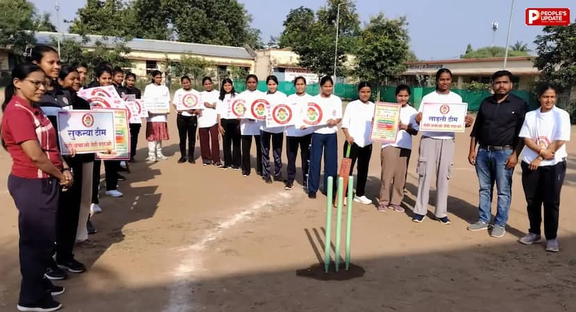 हरदा में बालिका क्रिकेट टूर्नामेंट, सुकन्या टीम ने जीता मुकाबला