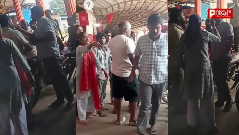 महामाया मंदिर गेट पर भाजपा नेता आपस में भिड़े, मारपीट के आरोपों से मचा हंगामा, VIDEO वायरल