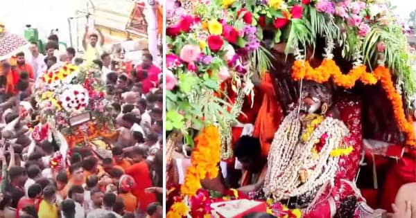 सावन के पहले सोमवार पर निकली भगवान महाकाल की पहली सवारी, नई पालकी में प्रजा का हाल जानने निकले राजा