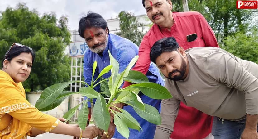 से हराभरा होगा रायसेन, डिवाइडरों पर लगाए गए चंपा के पौधे
