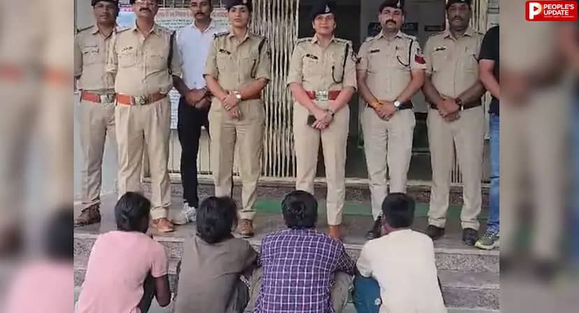 पथरिया ज्वेलरी शॉप चोरी का खुलासा, विदिशा की पारदी गैंग के 4 आरोपी गिरफ्तार