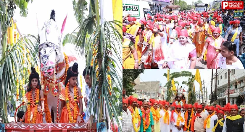 सीहोर में लव-कुश जन्मोत्सव की धूम: जयकारों से गूंजा शहर, घोड़े पर ध्वजवाहक और भव्य झांकी ने खींचा ध्यान