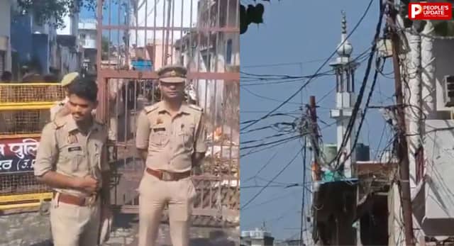 हनुमान चालीसा पाठ के ऐलान के बाद मेरठ में सुरक्षा बढ़ी, केसरगंज मंडी के बाहर बैरिकेडिंग