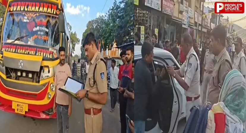 रायसेन के बाड़ी में पुलिस की रात में सख्ती, बसों से लेकर बिना नंबर प्लेट वाहनों तक चेकिंग; नाबालिग से कार जब्त