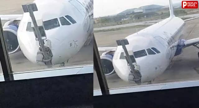 मुंबई से श्रीनगर पहुंची IndiGo फ्लाइट हादसे का शिकार, ब्रेक सिस्टम हुआ फेल, पार्किंग के दौरान पोल से टकराया  