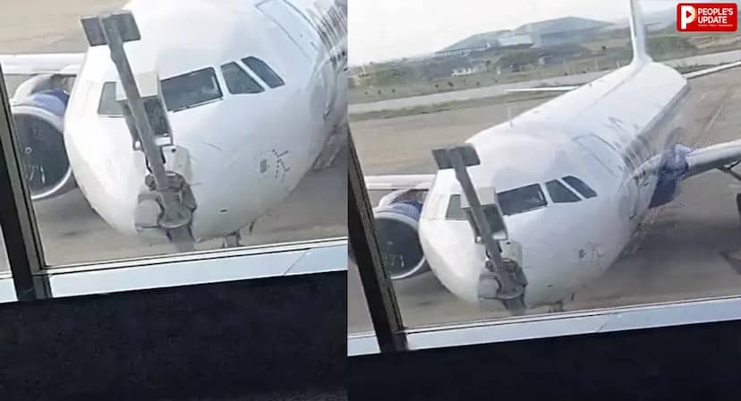 मुंबई से श्रीनगर पहुंची IndiGo फ्लाइट हादसे का शिकार, पार्किंग के दौरान पोल से टकराया