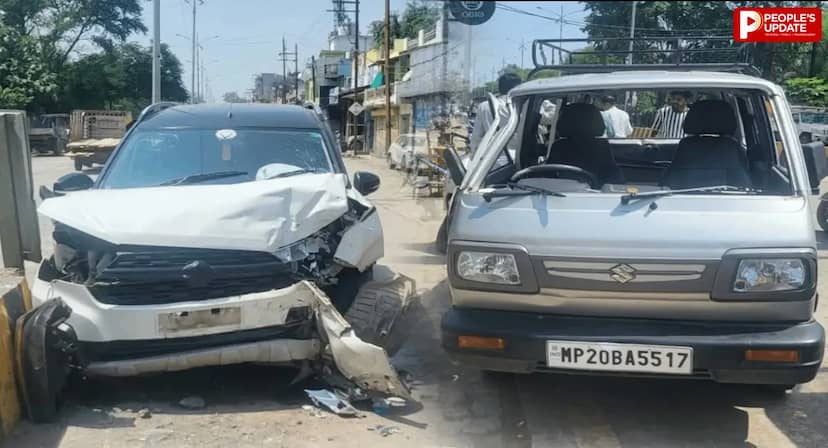 जबलपुर में बच्चों से भरी स्कूल वैन पलटी, 11 बच्चे घायल, तेज रफ्तार कार ने पीछे से मारी टक्कर