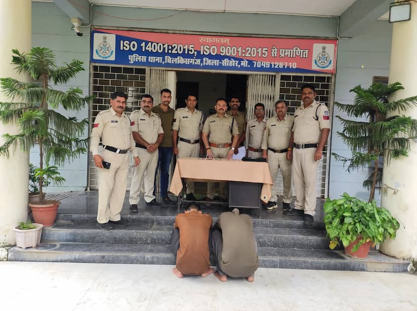 सीहोर में डेढ़ महीने पुरानी चोरी का खुलासा, 3.50 लाख कैश और चांदी के जेवर उड़ाने वाले दो गिरफ्तार