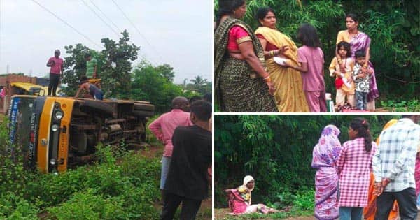 अनूपपुर में सड़क हादसा, यात्रियों से भरी बस पलटी, 8 की हालत गंभीर, घायलों में महिला-बुजुर्ग भी शामिल