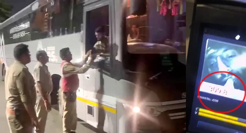 नशे में वोल्वो बस दौड़ा रहा था ड्राइवर:खजराना पुलिस ने 30 यात्रियों की बचाई जान