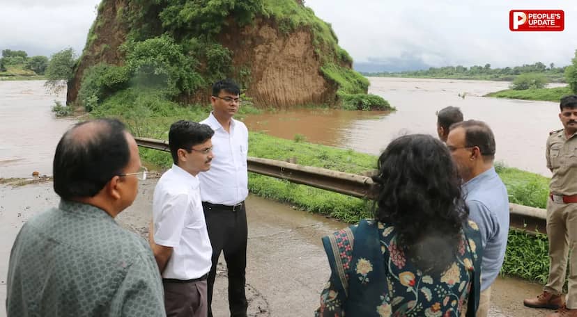 भारी बारिश के बीच जिला प्रशासन हाई अलर्ट पर,  कलेक्टर-एसपी ने संवेदनशील क्षेत्रों का किया निरीक्षण