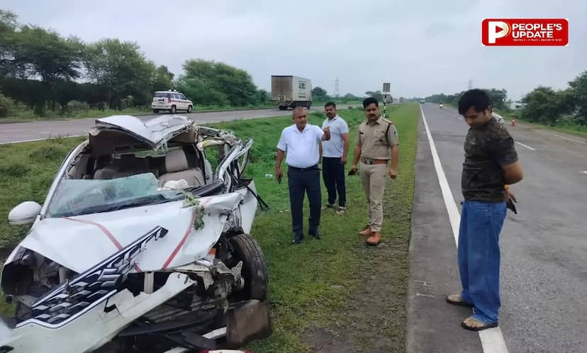 सारंगपुर में NH-52 पर कार डंपर से टकराई,  धौैलपुर के एक ही परिवार के तीन लोगों की मौत