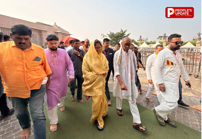 चिंतामन गणेश और महाकाल दर्शन के साथ शुरू हुई दिग्विजय सिंह की सत्य सनातन स्वाभिमान यात्रा, 70 दिन में अयोध्या पहुंचने का लक्ष्य