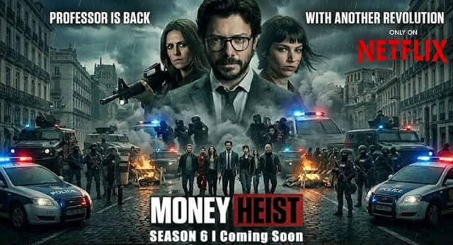 5 सीजन के बाद Money Heist फिर करेगा धमाकेदार एंट्री, Netflix ने किया बड़ा ऐलान