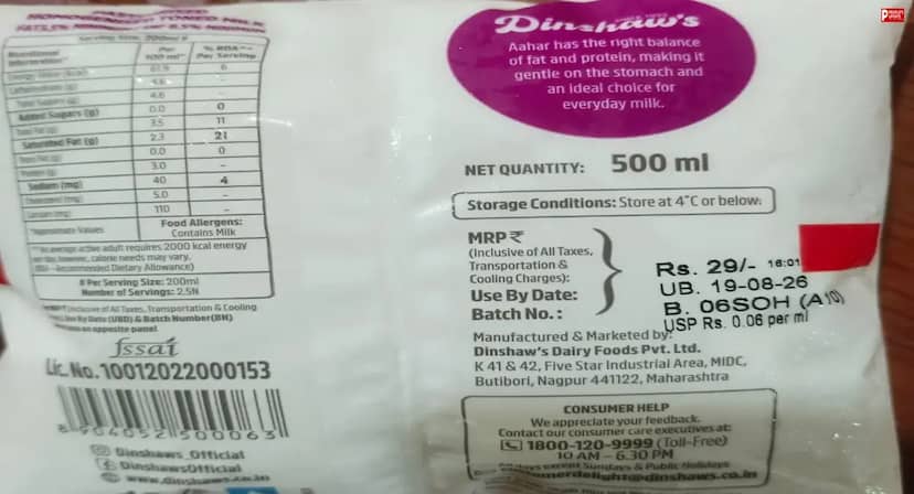 MRP के खेल में ग्राहक परेशान! ₹29 का दूध ₹35 में बिकने का आरोप, रामाकोना में मनमानी वसूली