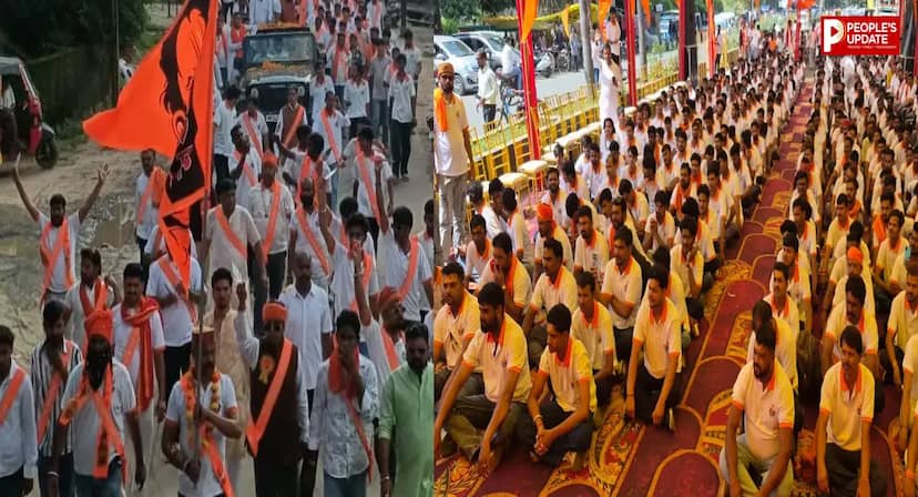 दमोह में गूंजा शौर्य का संदेश, 1000 युवाओं ने ली त्रिशूल दीक्षा! निकली भव्य शौर्य यात्रा