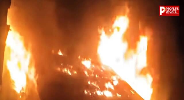 आंध्र प्रदेश में सड़क निर्माण स्थल पर भीषण आग, डीजल भरते समय 5 मजदूरों की मौत  