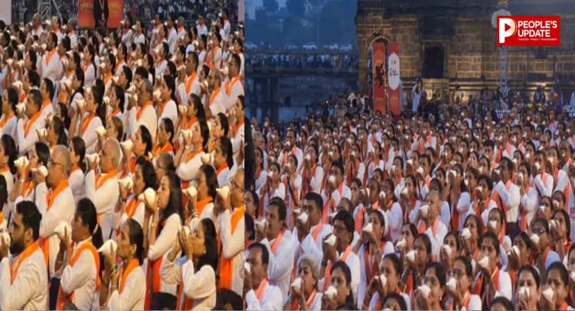 7 साल पुराना वर्ल्ड रिकॉर्ड टूटा! कुंभ से पहले नासिक का शंखनाद दुनिया में छाया, 303 का रिकॉर्ड तोड़ 517 लोगों ने एक साथ बजाया शंख  