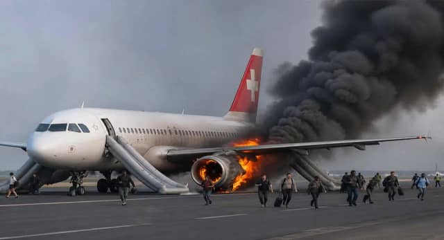 दिल्ली एयरपोर्ट पर बड़ा हादसा, SWISS फ्लाइट LX147 में तकनीकी खराबी, 6 यात्री घायल