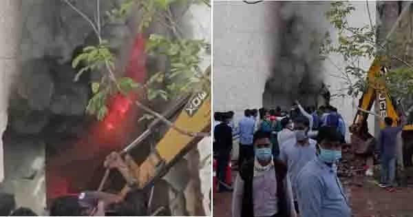 Bhopal News : IISER कॉलेज की केमिस्ट्री लैब में लगी भीषण आग, दीवार तोड़कर पाया काबू