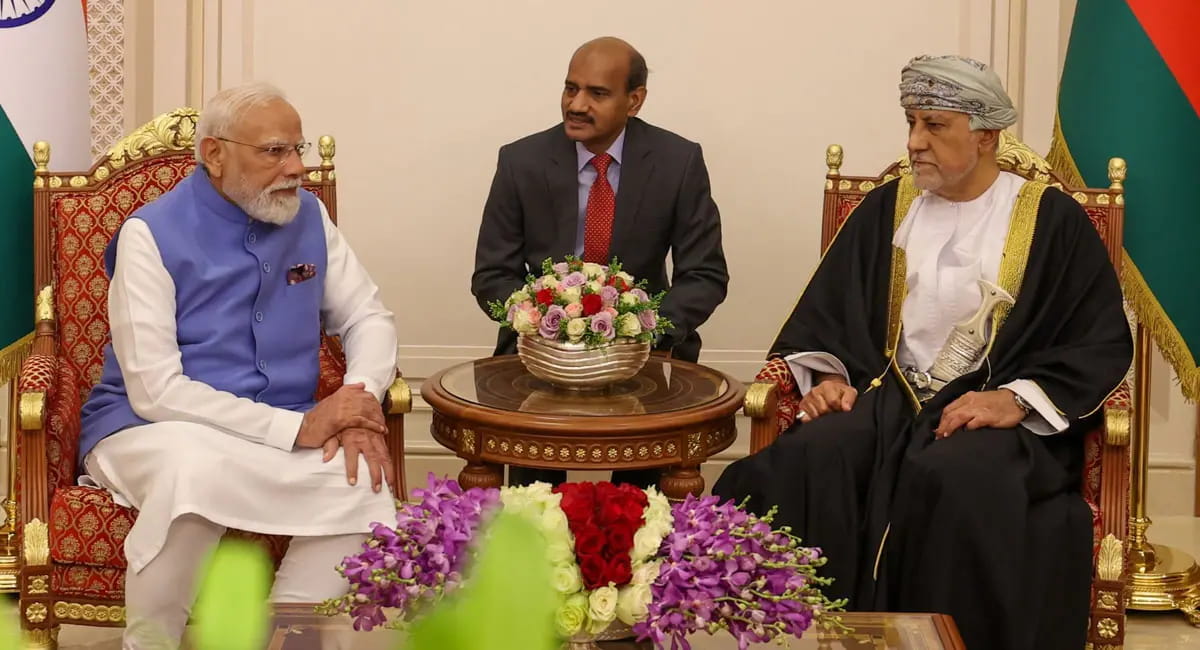मस्कट में मोदी-सुल्तान की मुलाकात, भारत-ओमान के बीच साइन होगा फ्री ट्रेड एग्रीमेंट