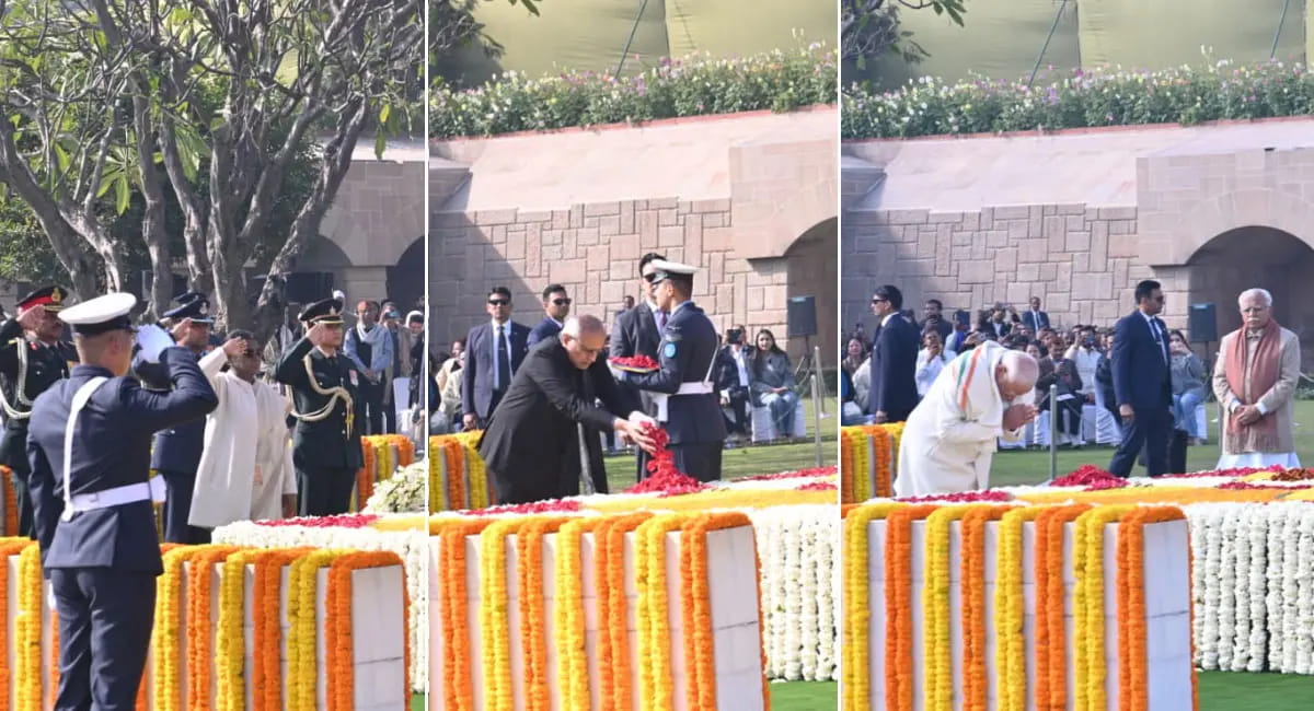 PM मोदी-राष्ट्रपति मुर्मू ने दी श्रद्धांजलि, राहुल बोले- सत्ता से बड़ी सत्य की ताकत
