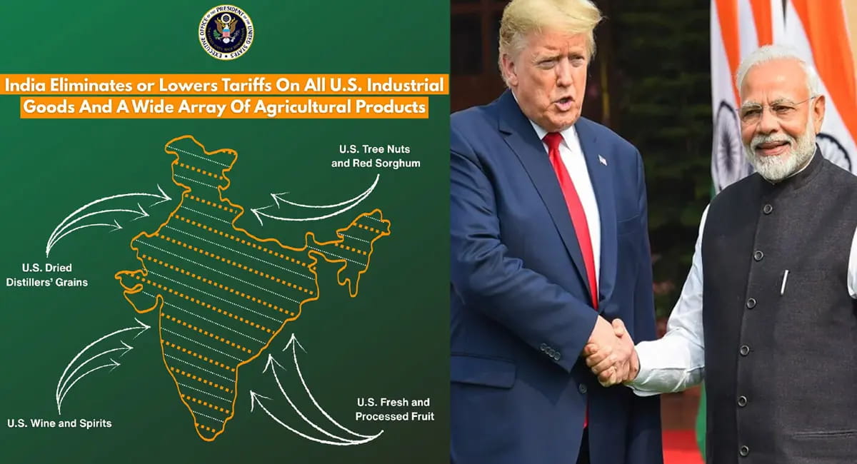 ट्रेड डील के बाद अमेरिका ने शेयर किया INDIA का पूरा मैप, सोशल मीडिया पर वायरल 	