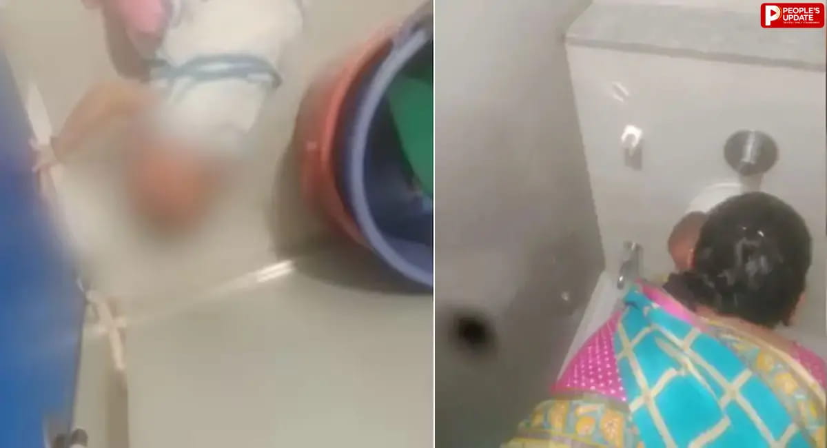 वीडियो वायरल होने के बाद एक महिला गिरफ्तार, बच्चों को टॉयलेट में किया बंद; जेट स्प्रे से डाला पानी