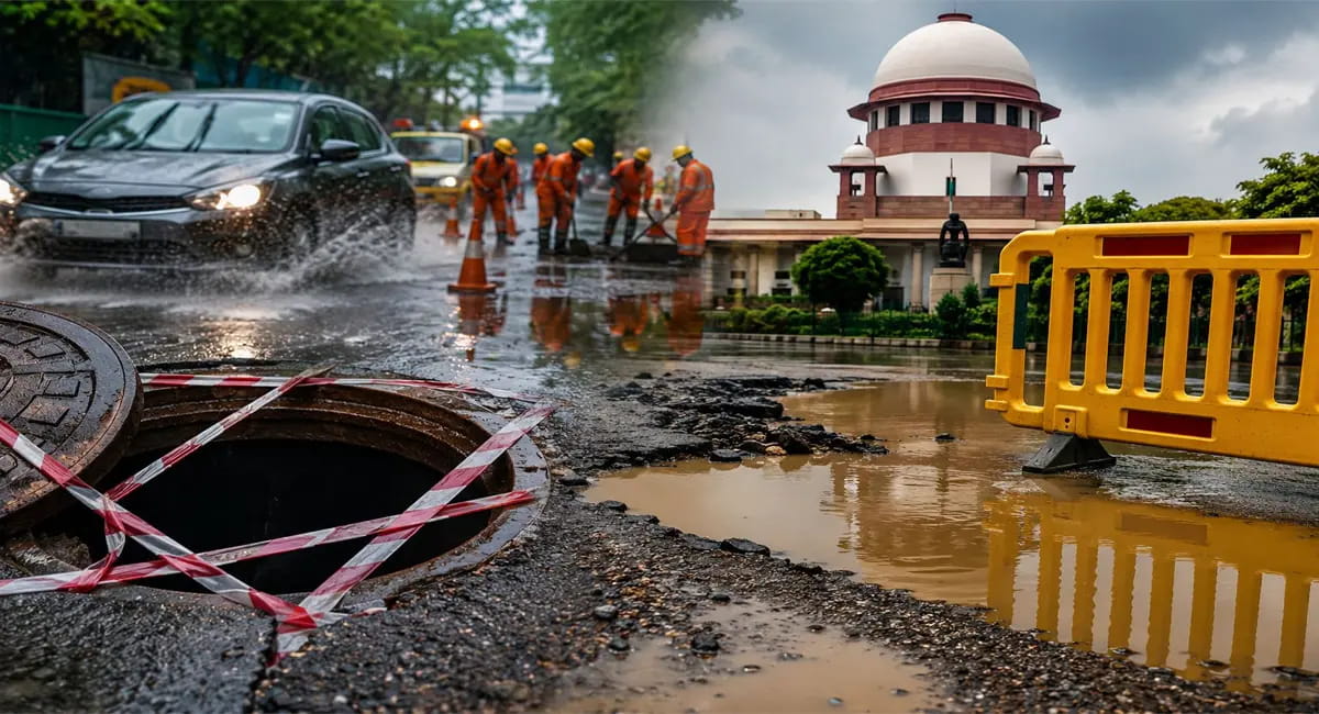 सड़क पर गड्ढा या मैनहोल मिला तो 48 घंटे में करनी होगी कार्रवाई