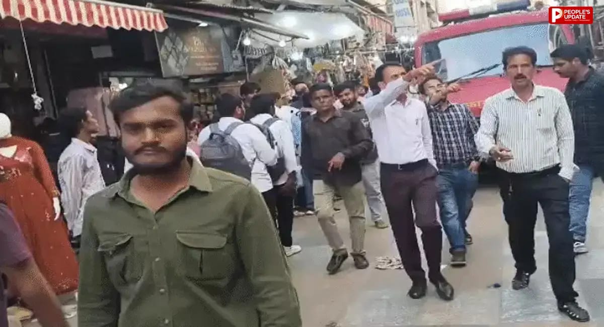 भोपाल के न्यू मार्केट में आग की घटना के बाद नगर निगम की मॉकड्रिल, रास्ते में रखे सामान की जब्ती