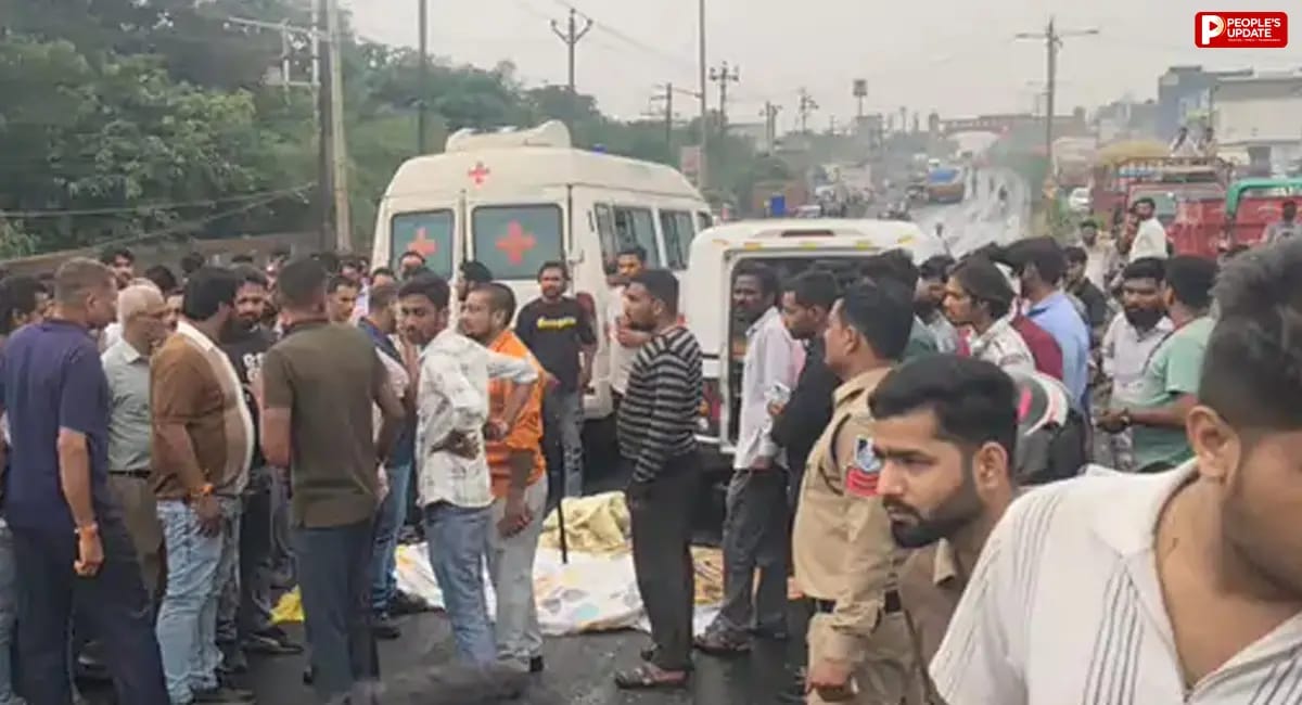 पीथमपुर में ट्रॉले ने बाइक सवार 3 बच्चों को कुचला, दो सगे भाई और मौसेरी बहन की मौत