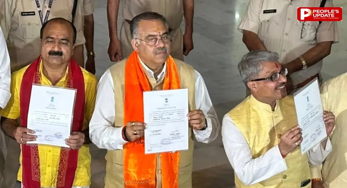 एमपी में भाजपा के तीनों उम्मीदवार निर्विरोध जीते, मिला जीत का सर्टिफिकेट
