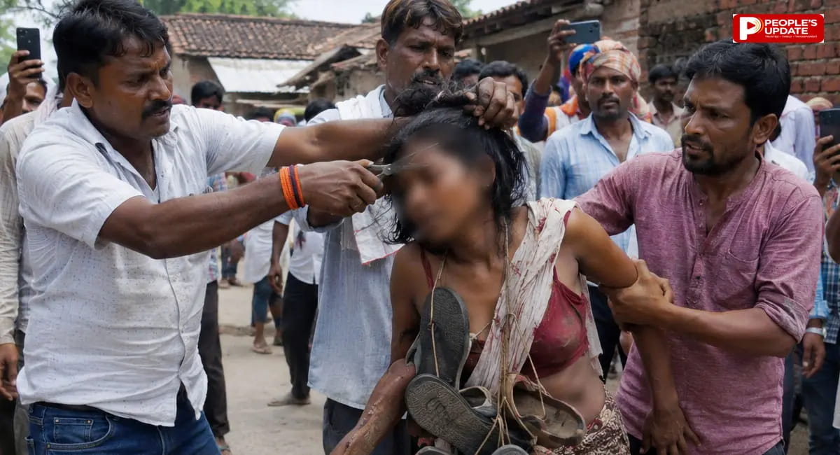 महिला को अर्धनग्न कर निकाला जुलूस, 3 आरोपी गिरफ्तार; 11 पर मामला दर्ज
