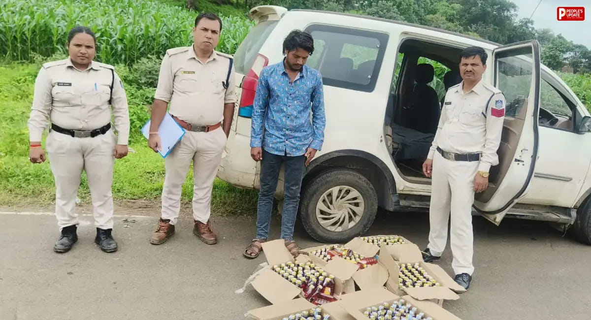 छिंदवाड़ा में आबकारी विभाग की बड़ी कार्रवाई: 53 लीटर अवैध शराब जब्त, एक आरोपी को पकड़ा 