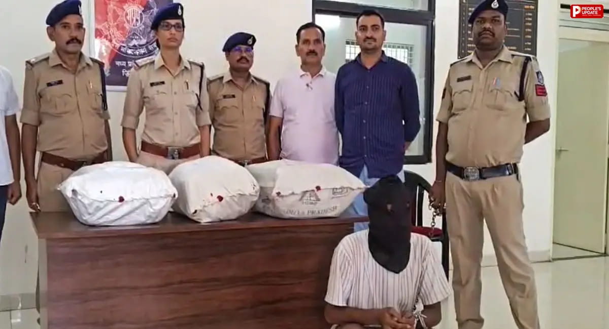 कटनी में 1.85 लाख का गांजा जब्त, मुड़वारा स्टेशन के पास हरियाणा का तस्कर गिरफ्तार