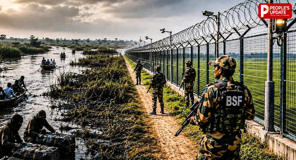 नदियों और दलदलों के बीच घुसपैठ-तस्करी पर कड़ी नजर