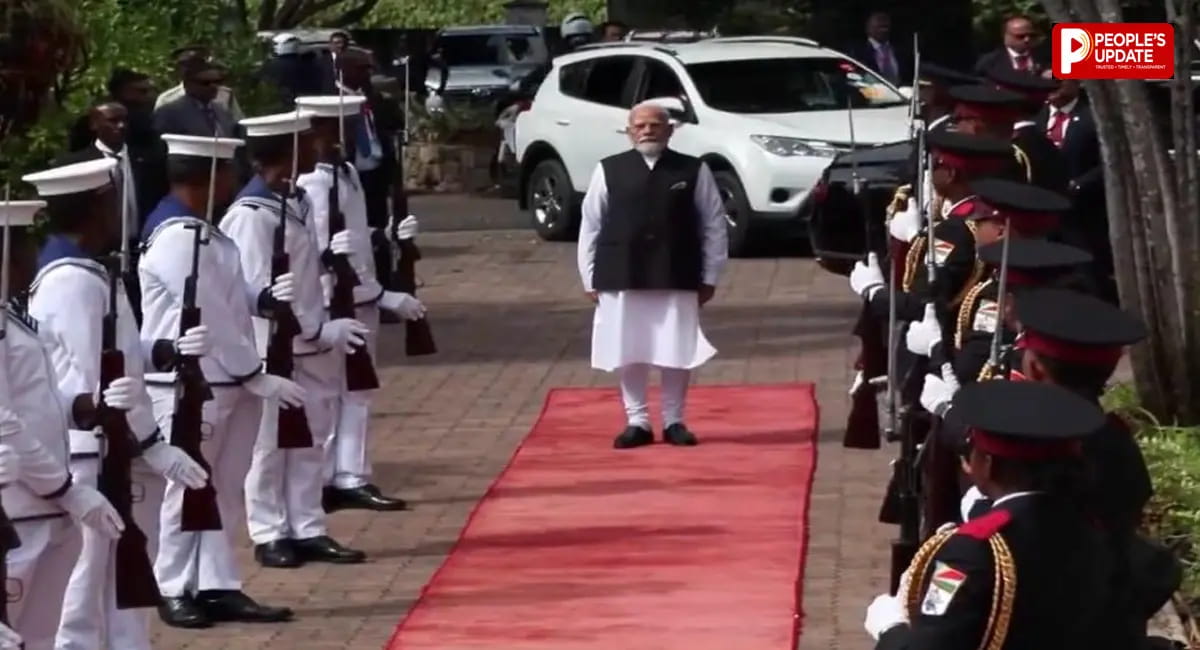 स्टेट हाउस में मिला गार्ड ऑफ ऑनर; राष्ट्रपति पैट्रिक हर्मिनी से की मुलाकात