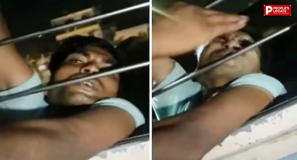 यात्रियों ने चोर का हाथ पकड़कर अगले स्टेशन तक लटकाए रखा; रास्ते में मारते रहे चांटे