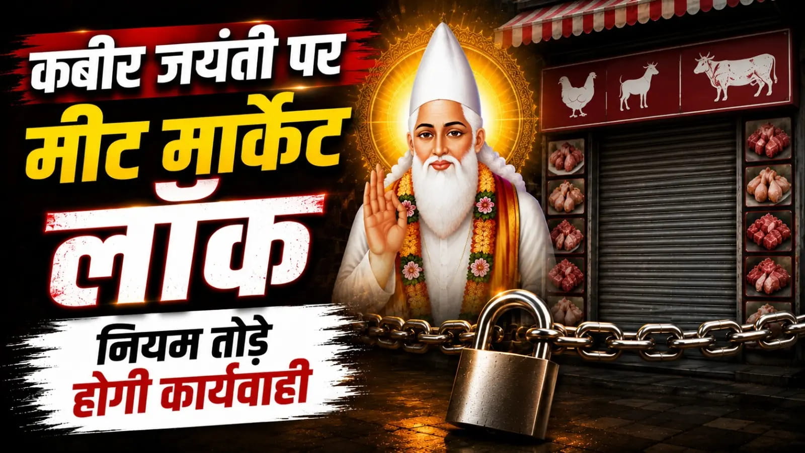 कबीर जयंती पर रायपुर में मीट मार्केट बंद, होटलों पर भी निगम की सख्ती