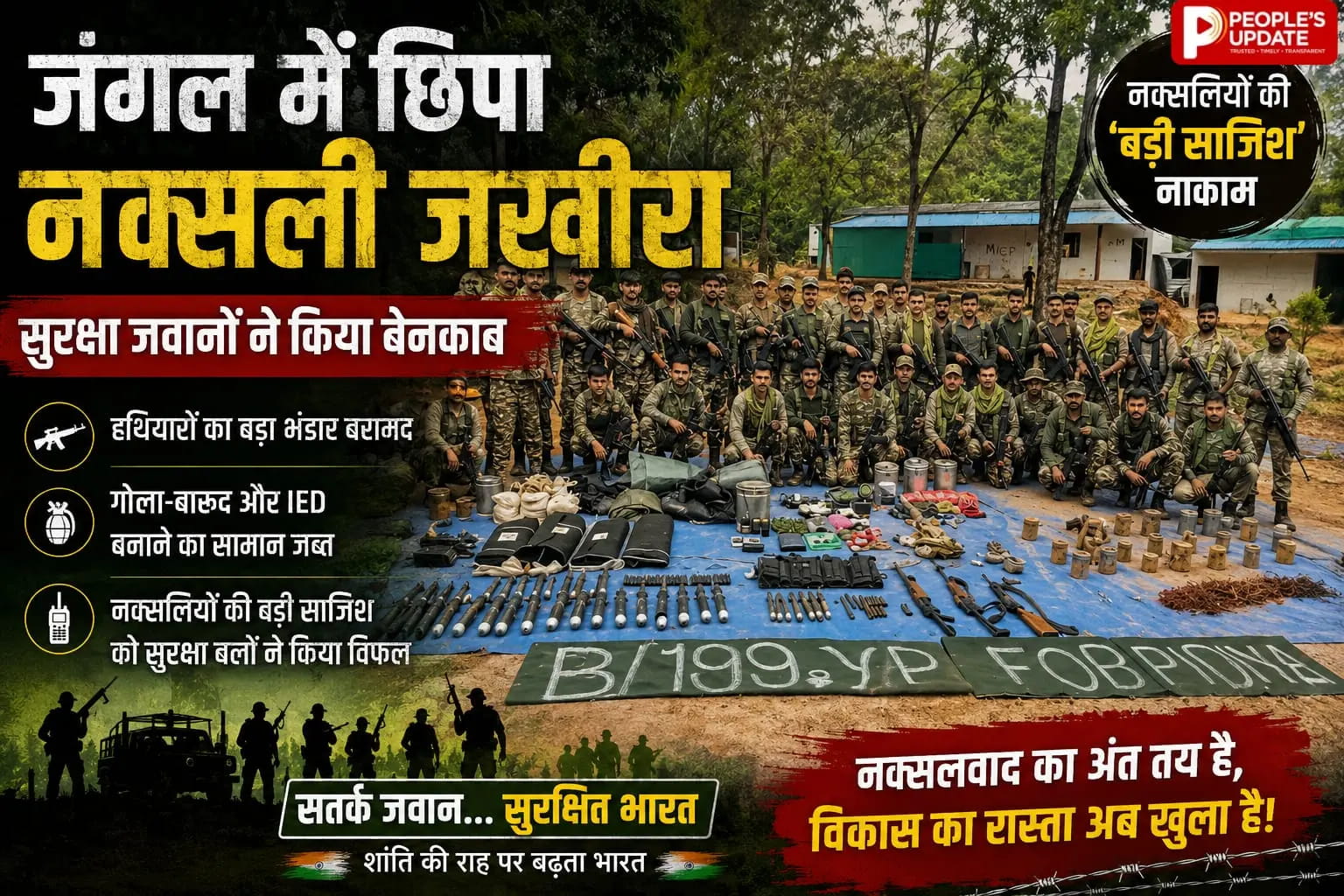 बीजापुर के जंगलों में नक्सलियों के 8 गुप्त डंप मिले, IED और विस्फोटक का बड़ा जखीरा बरामद