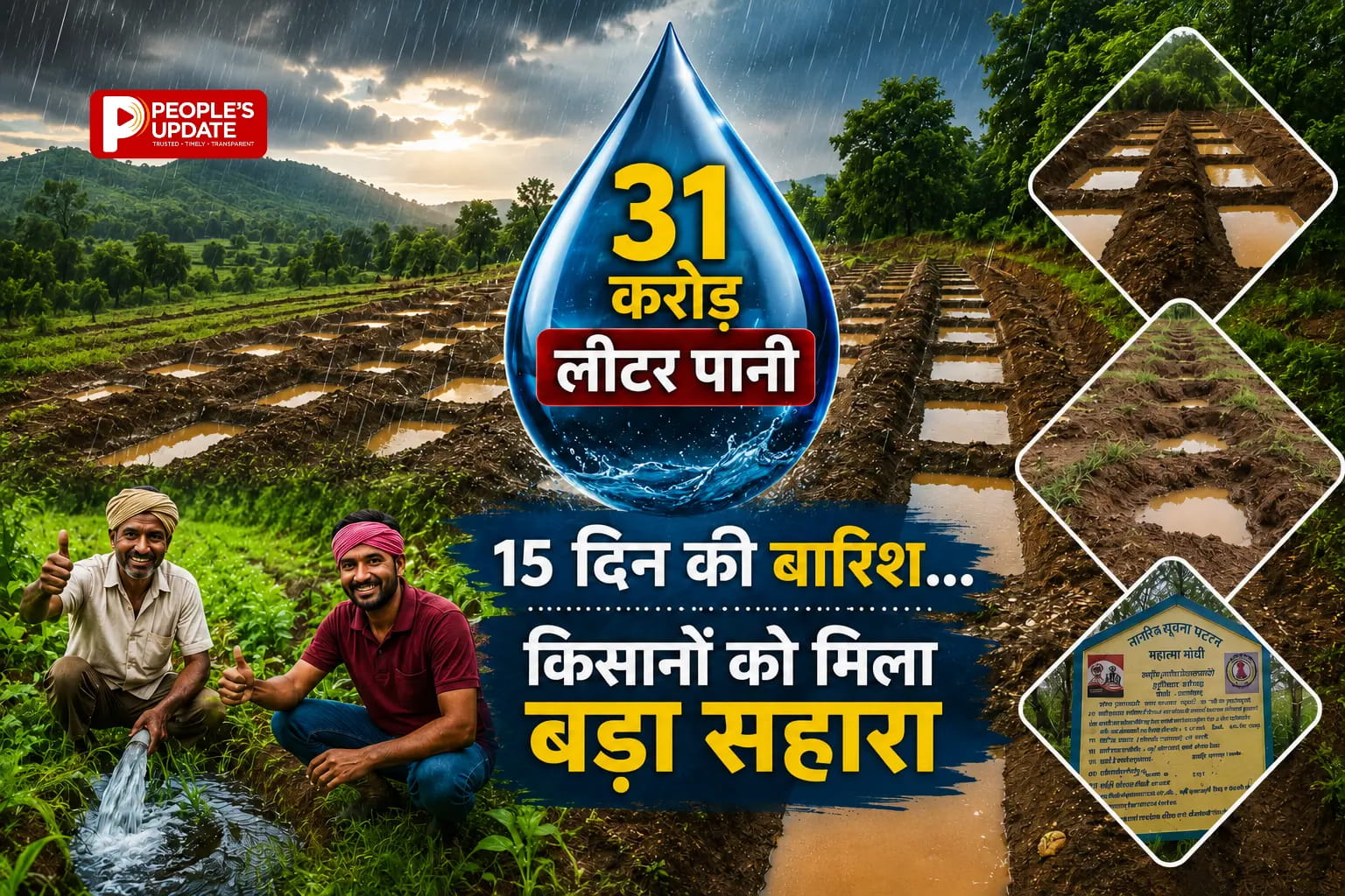महासमुंद में 'मोर गांव मोर पानी 2.0' की बड़ी सफलता: 551 पंचायतों में जल संरक्षण, पहली बारिश में 31 करोड़ लीटर पानी हुआ संग्रहित