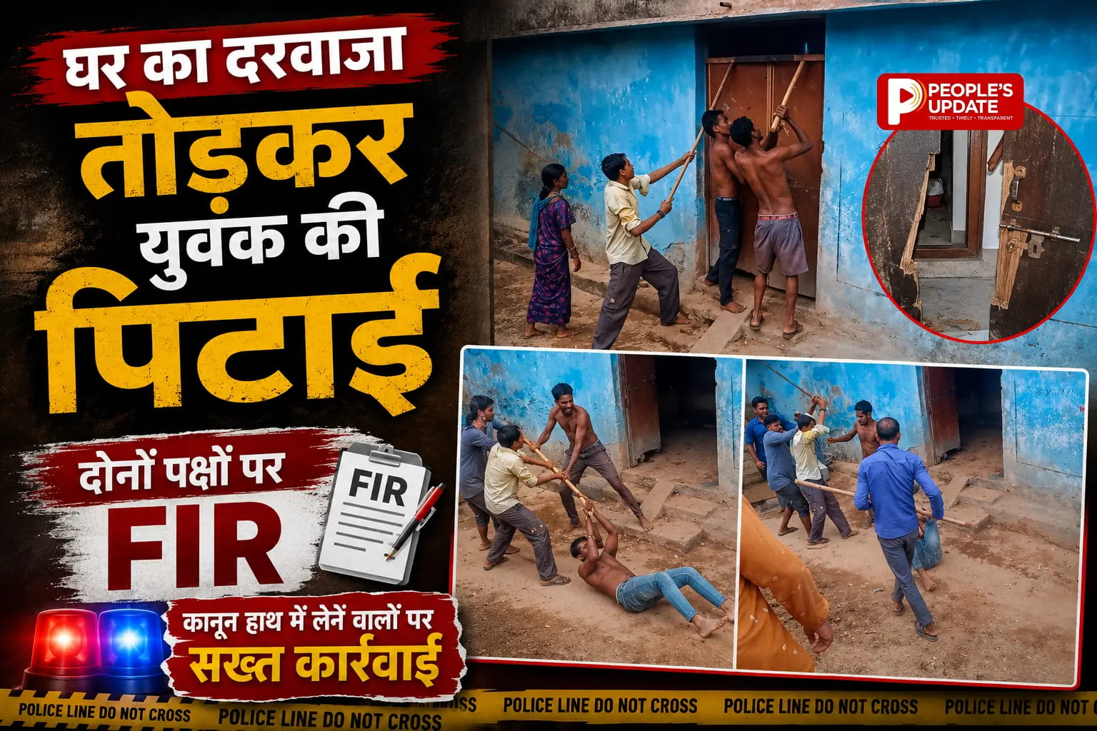 दरवाजा तोड़ घर में घुसे, युवक को लाठी से पीटा... सक्ती में मारपीट का खौफनाक VIDEO