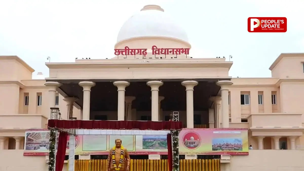 नए विधानसभा भवन में गिरी फॉल्स सीलिंग,करोड़ों के निर्माण पर उठे सवाल